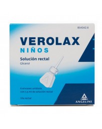 VEROLAX NIÑOS 1.8 ML SOLUCION RECTAL 6 ENEMAS 2.5 ML
