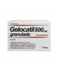 GELOCATIL 500 MG 12 SOBRES GRANULADO ORAL