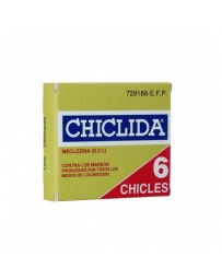 CHICLIDA 25 MG 6 CHICLES MEDICAMENTOSOS